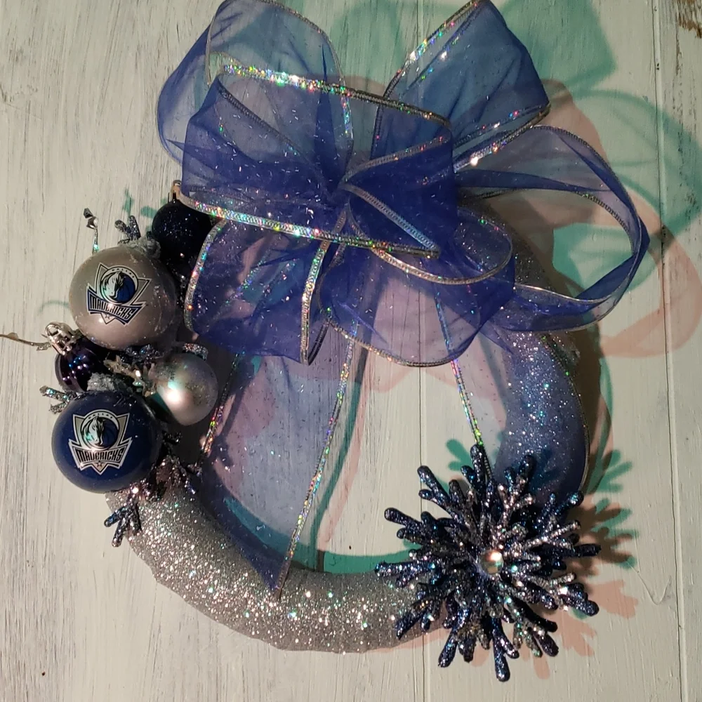 Dallas Mavericks Christmas Wreath